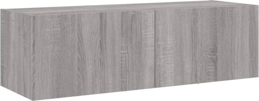 VidaXL -Tv-wandmeubel-met-LED-verlichting-100x35x31-cm-grijs-sonoma