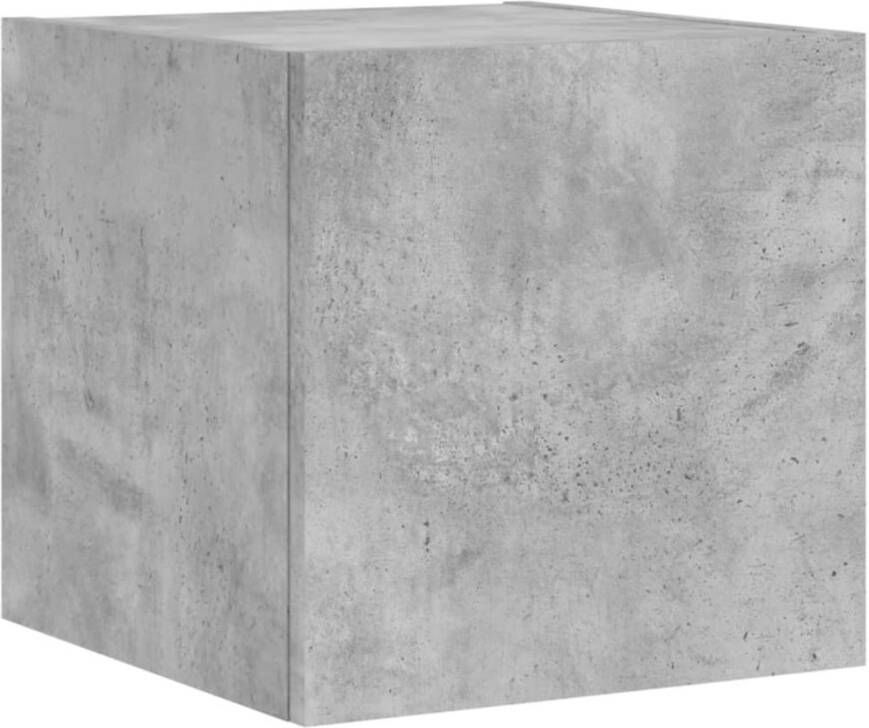 VidaXL -Tv-wandmeubel-met-LED-verlichting-30 5x35x30-cm-betongrijs - Foto 2