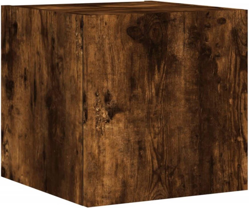 VidaXL -Tv-wandmeubel-met-LED-verlichting-30 5x35x30-cm-gerookt-eiken - Foto 2