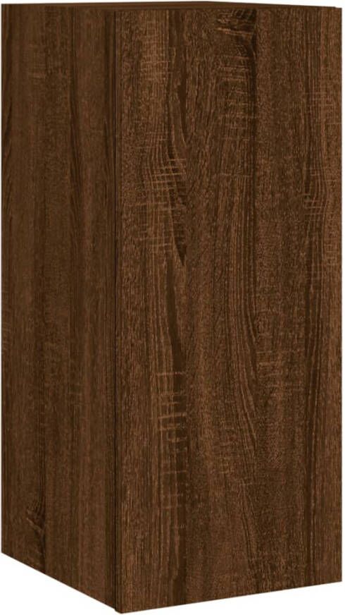 VidaXL -Tv-wandmeubel-met-LED-verlichting-30 5x35x70-cm-bruineikenkleur - Foto 2