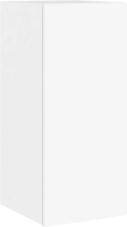 VidaXL -Tv-wandmeubel-met-LED-verlichting-30 5x35x70-cm-wit - Foto 2