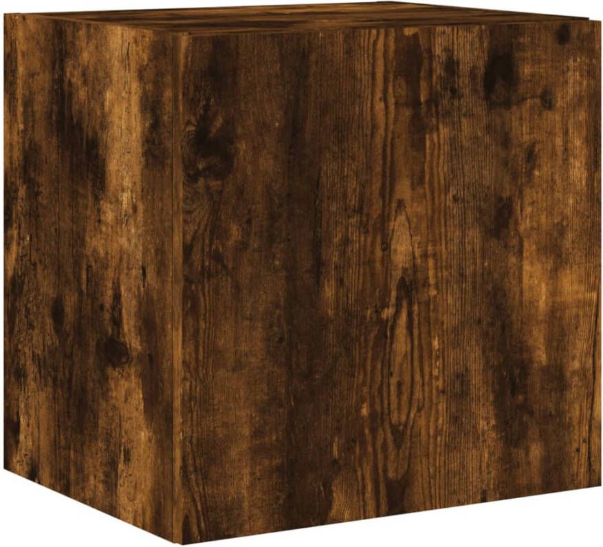 VidaXL -Tv-wandmeubel-met-LED-verlichting-40 5x35x40-cm-gerookt-eiken - Foto 2