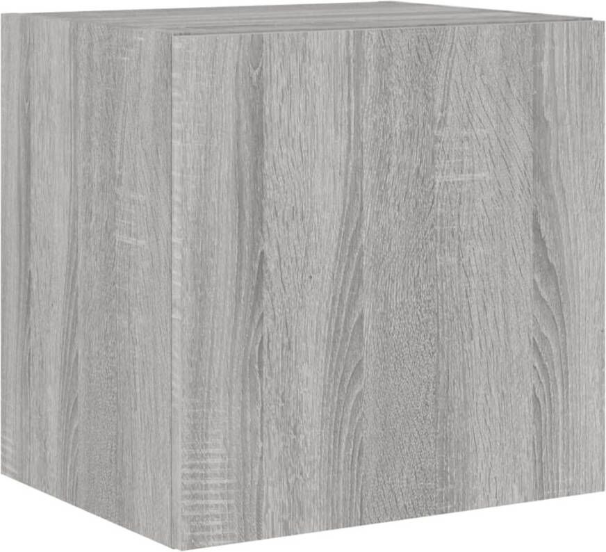 VidaXL -Tv-wandmeubel-met-LED-verlichting-40 5x35x40-cm-grijs-sonoma - Foto 2