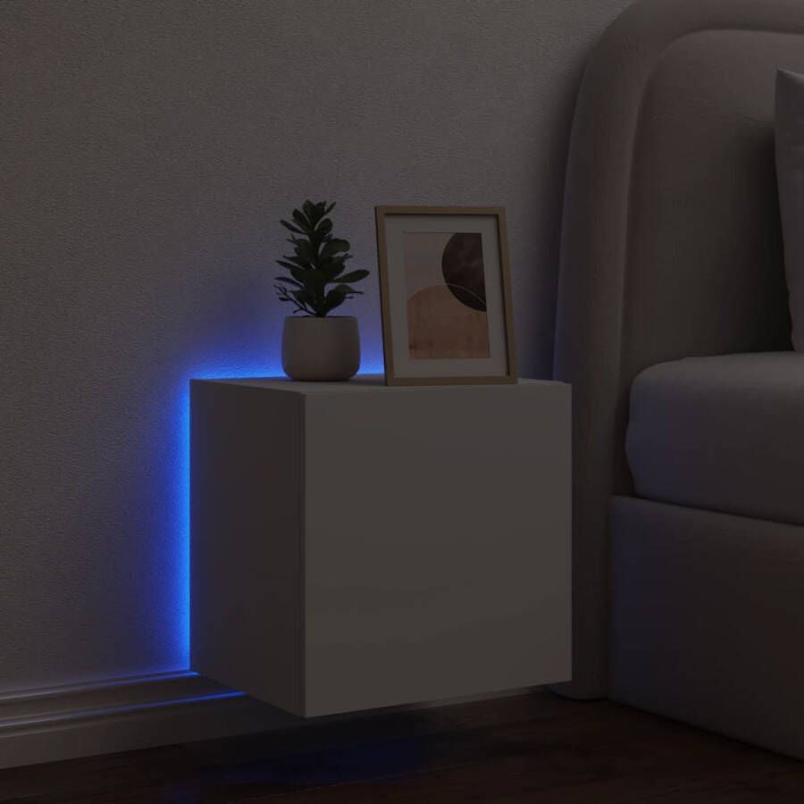 VidaXL -Tv-wandmeubel-met-LED-verlichting-40 5x35x40-cm-wit