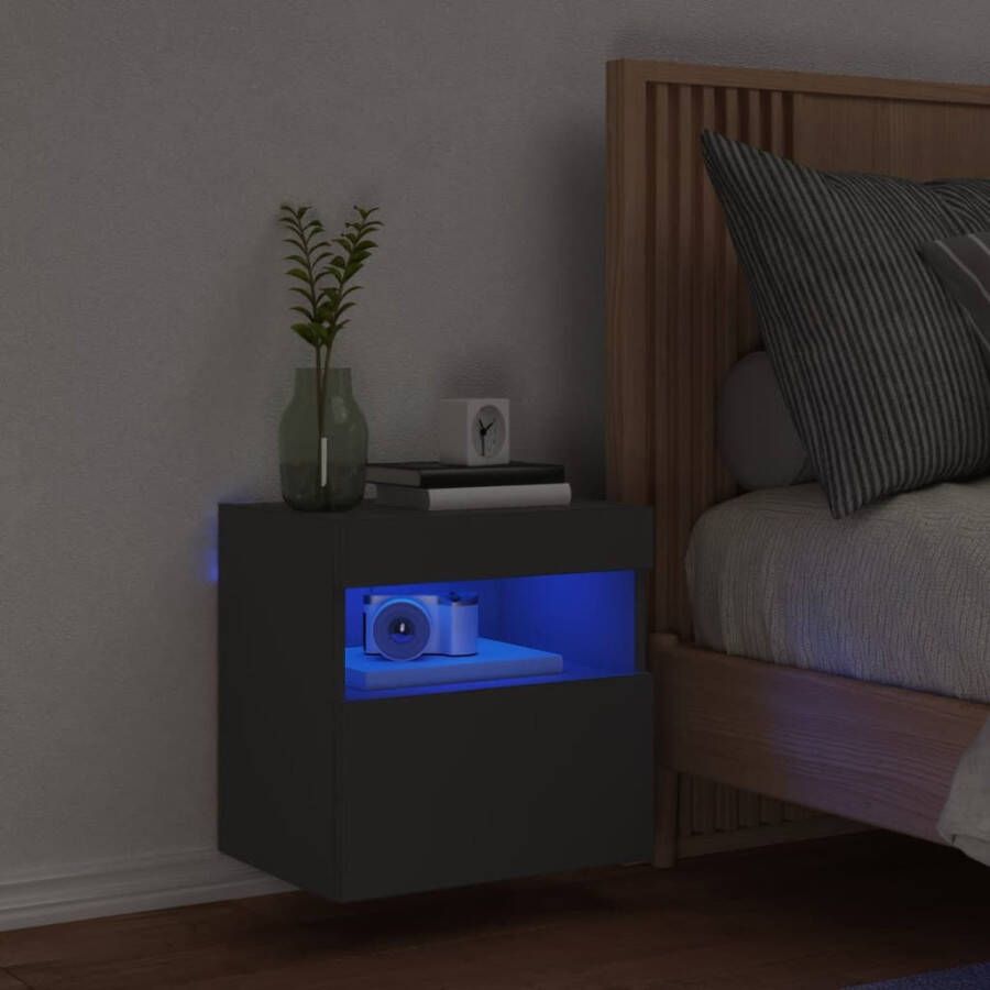 VidaXL -Tv-wandmeubel-met-LED-verlichting-40x30x40-cm-zwart