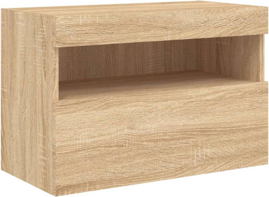 VidaXL -Tv-wandmeubel-met-LED-verlichting-60x30x40-cm-sonoma-eikenkleur - Foto 2