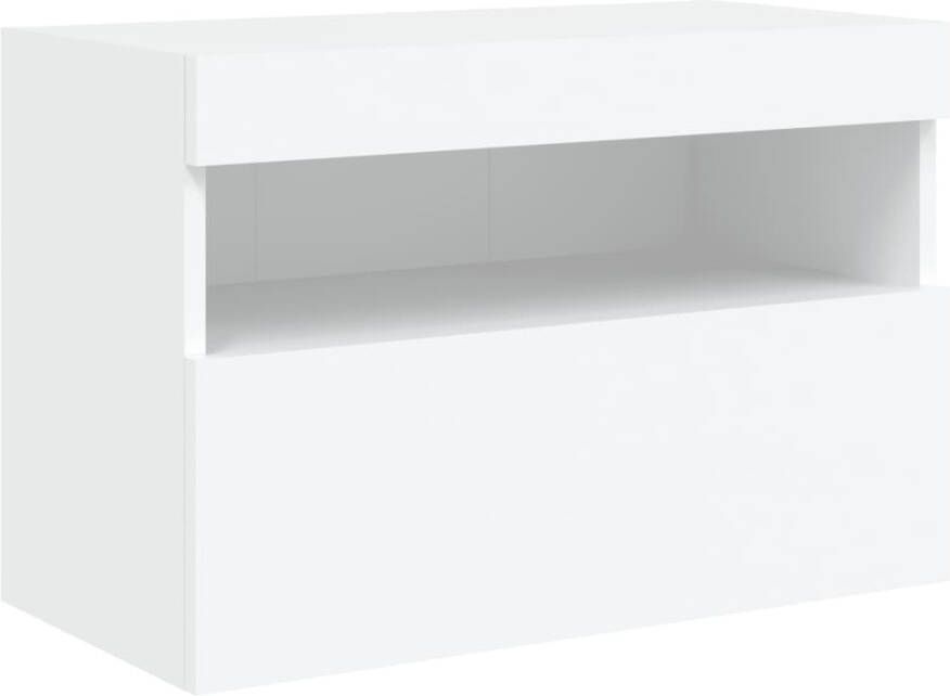 VidaXL -Tv-wandmeubel-met-LED-verlichting-60x30x40-cm-wit - Foto 2