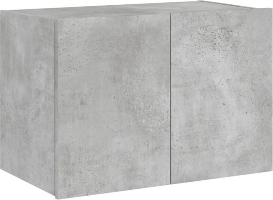 VidaXL -Tv-wandmeubel-met-LED-verlichting-60x35x41-cm-betongrijs - Foto 2