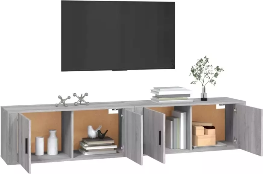 VidaXL -Tv-wandmeubels-2-st-100x34 5x40-cm-grijs-sonoma-eikenkleurig