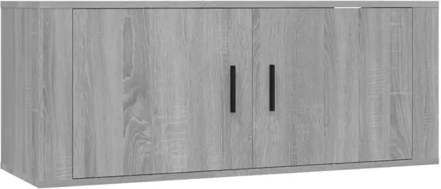 VidaXL -Tv-wandmeubels-2-st-100x34 5x40-cm-grijs-sonoma-eikenkleurig - Foto 4