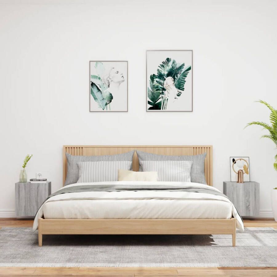 VidaXL -Tv-wandmeubels-2-st-40 5x30x40-cm-hout-grijs-sonoma