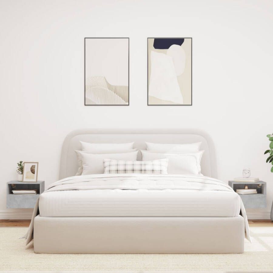 VidaXL -Tv-wandmeubels-2-st-40x30x30-cm-bewerkt-hout-betongrijs