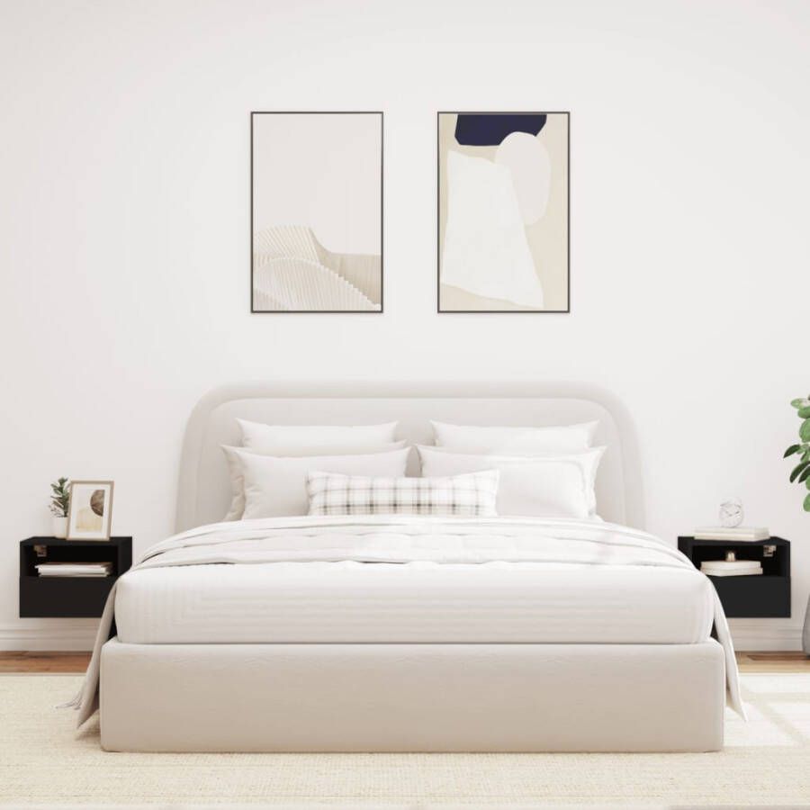 VidaXL -Tv-wandmeubels-2-st-40x30x30-cm-bewerkt-hout-zwart