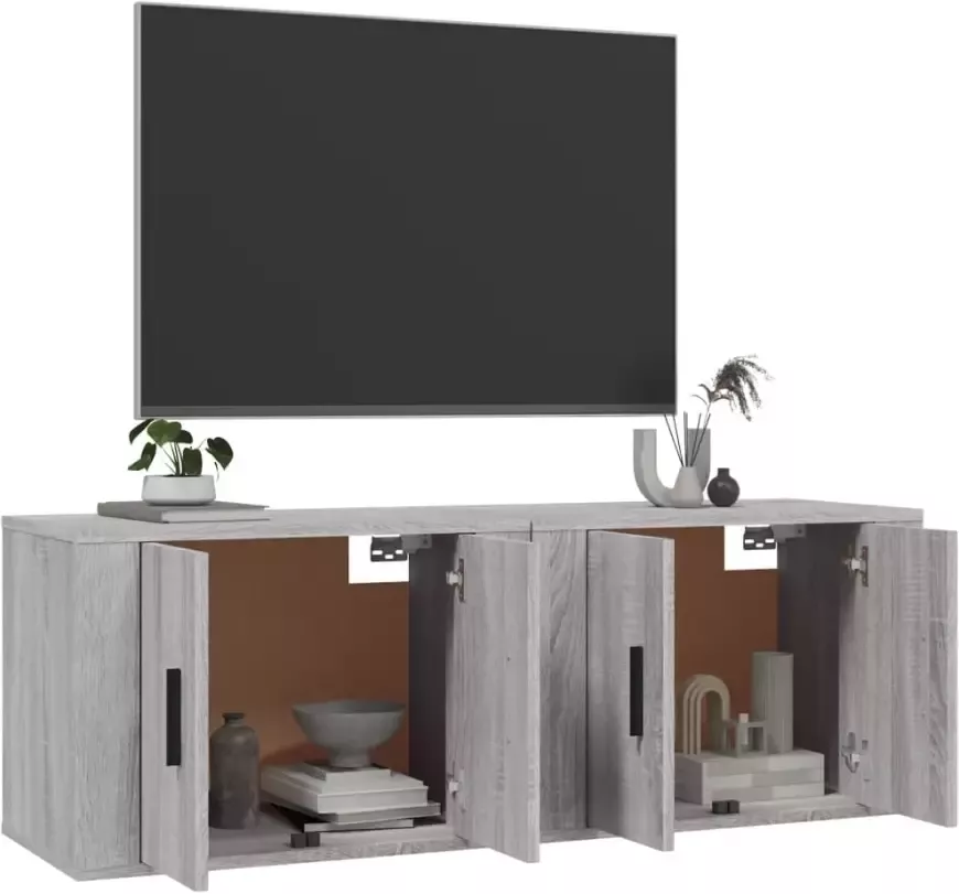 VidaXL -Tv-wandmeubels-2-st-57x34 5x40-cm-grijs-sonoma-eikenkleurig