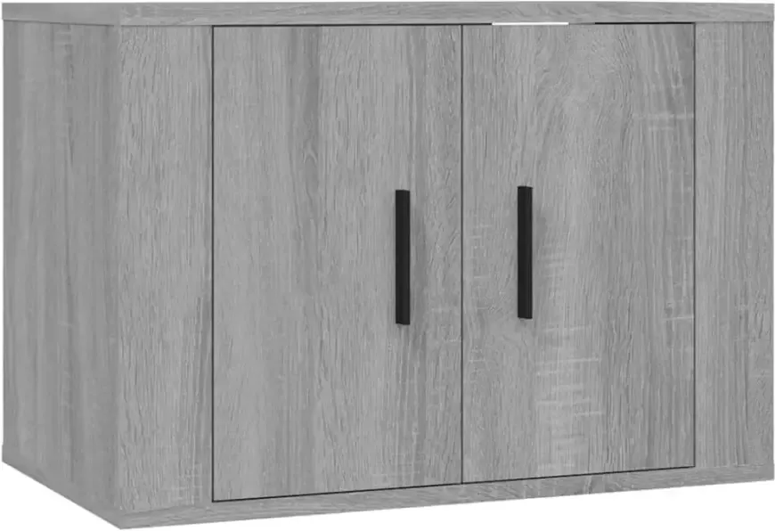 VidaXL -Tv-wandmeubels-2-st-57x34 5x40-cm-grijs-sonoma-eikenkleurig - Foto 4