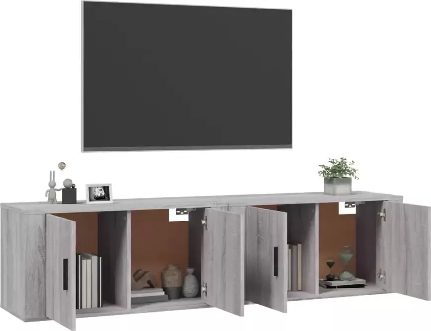 VidaXL -Tv-wandmeubels-2-st-80x34 5x40-cm-grijs-sonoma-eikenkleurig