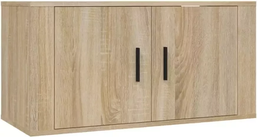 VidaXL -Tv-wandmeubels-2-st-80x34 5x40-cm-sonoma-eikenkleurig - Foto 4