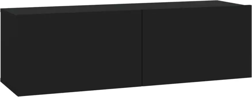 VidaXL -Tv-wandmeubels-4-st-100x30x30-cm-zwart - Foto 4