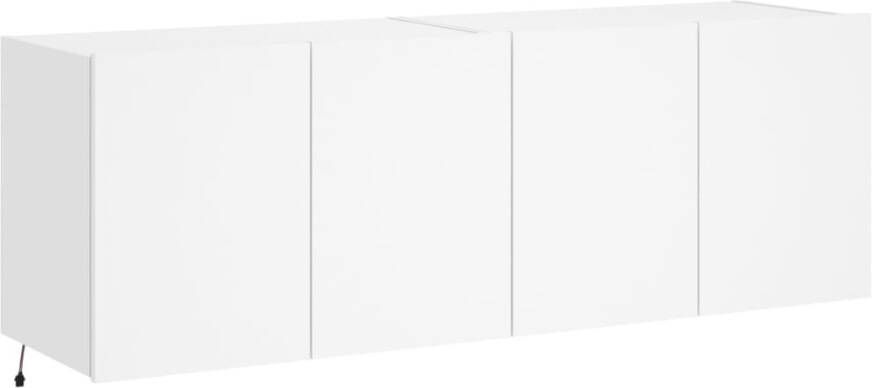 VidaXL -Tv-wandmeubels-met-LED-verlichting-2-st-60x35x41-cm-wit - Foto 2