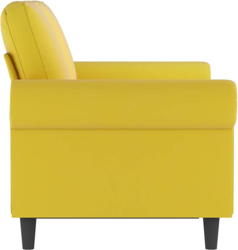 VidaXL -Tweezitsbank-120-cm-fluweel-geel