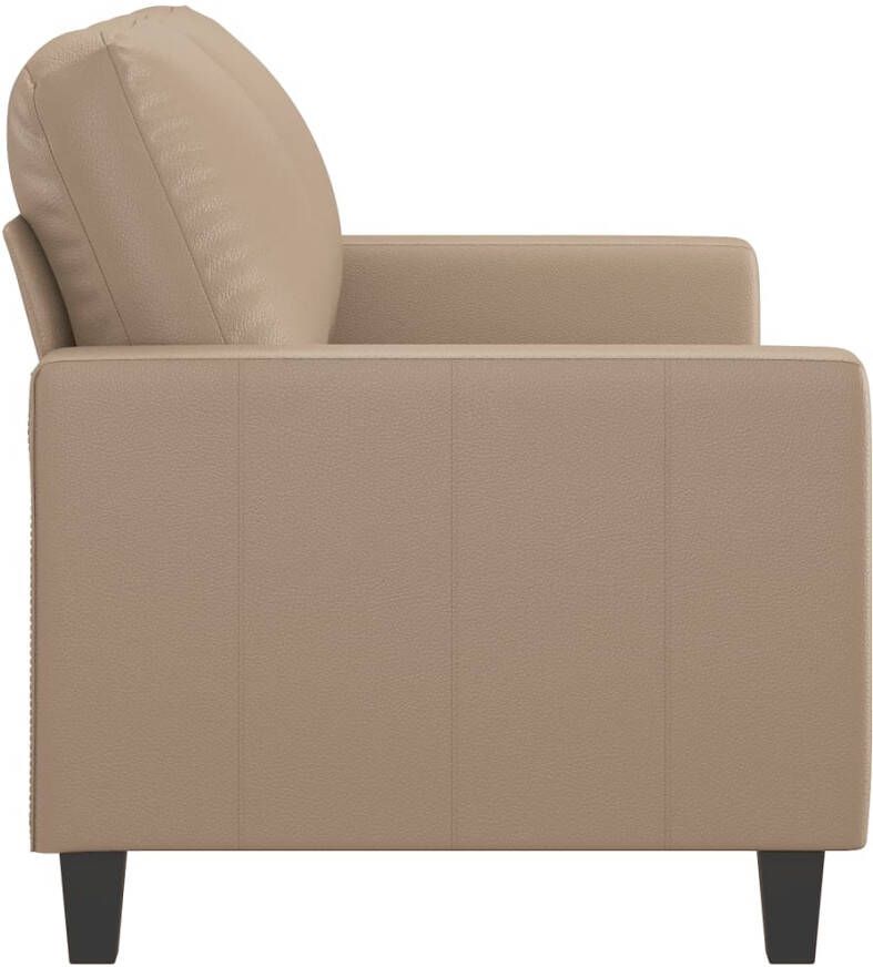 VidaXL -Tweezitsbank-120-cm-kunstleer-cappuccinokleurig