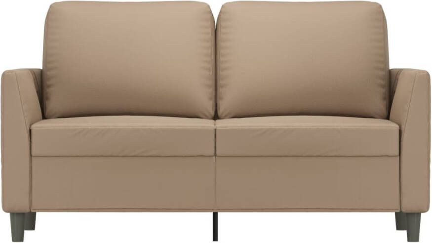 VidaXL -Tweezitsbank-120-cm-kunstleer-cappuccinokleurig - Foto 2