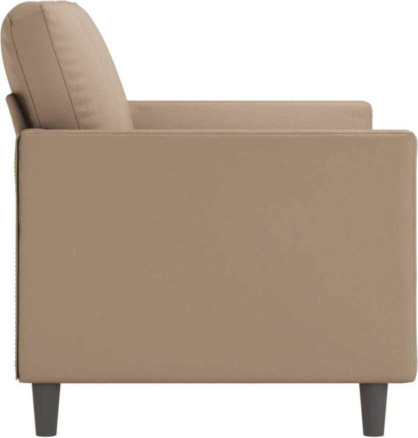 VidaXL -Tweezitsbank-120-cm-kunstleer-cappuccinokleurig