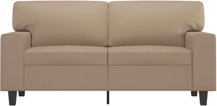 VidaXL -Tweezitsbank-120-cm-kunstleer-cappuccinokleurig - Foto 2