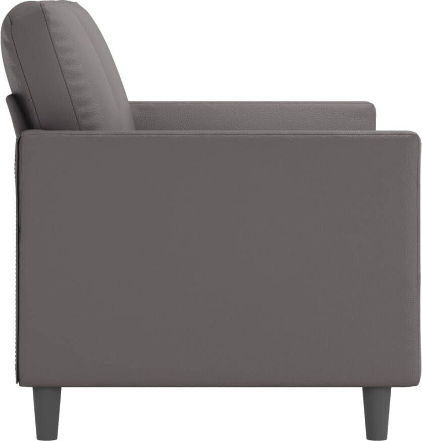 VidaXL -Tweezitsbank-120-cm-kunstleer-grijs
