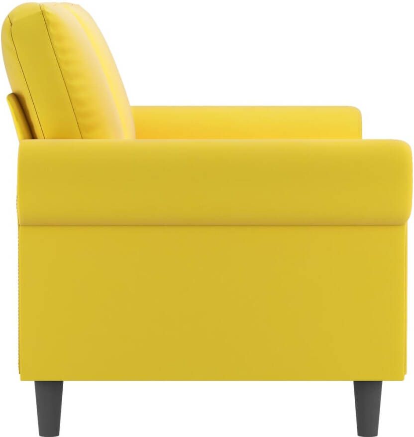 VidaXL -Tweezitsbank-140-cm-fluweel-geel