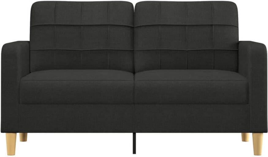 VidaXL -Tweezitsbank-140-cm-stof-zwart - Foto 2