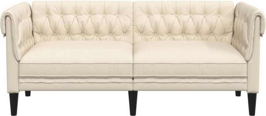VidaXL -Tweezitsbank-Chesterfield-stijl-linnen - Foto 4