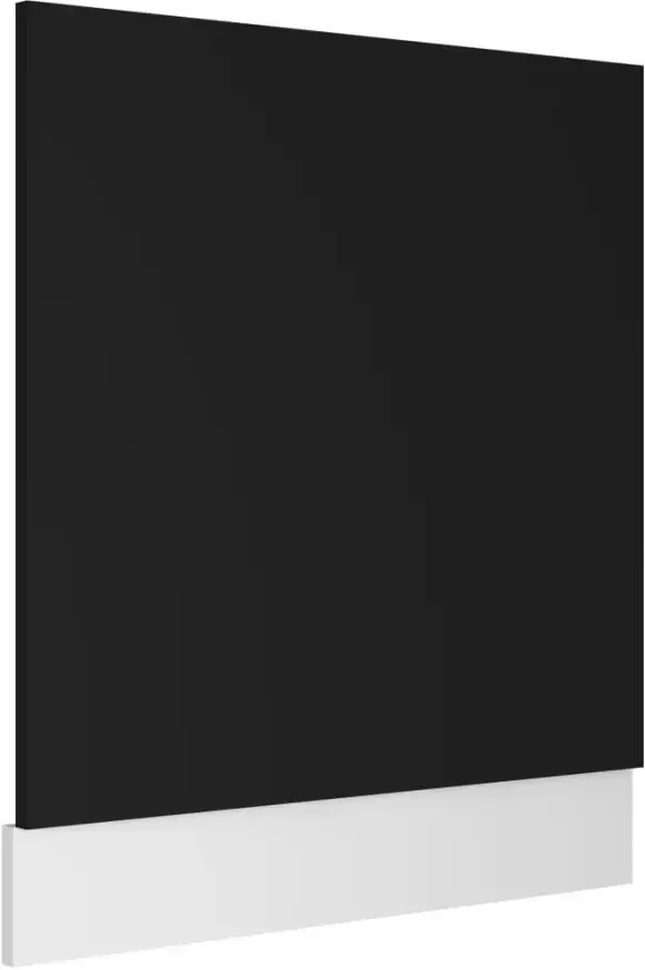 VIDAXL Vaatwasserpaneel 59 5x3x67 cm spaanplaat zwart
