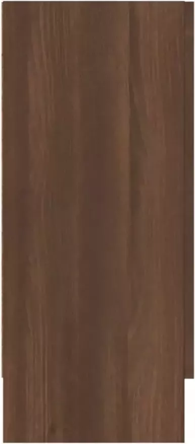 VIDAXL Vitrinekast 120x30 5x70 cm bewerkt hout bruineikenkleurig