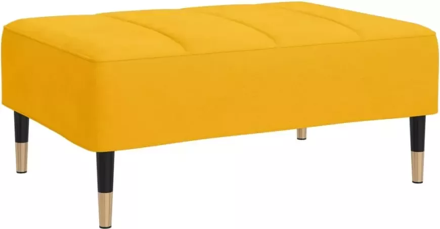 VIDAXL Voetenbank 78x56x32 cm fluweel geel