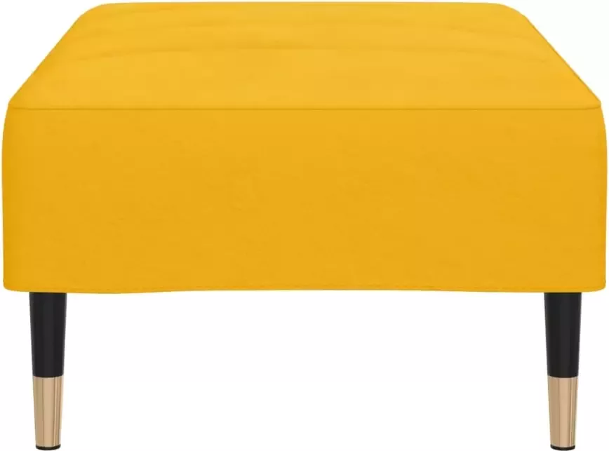 VIDAXL Voetenbank 78x56x32 cm fluweel geel
