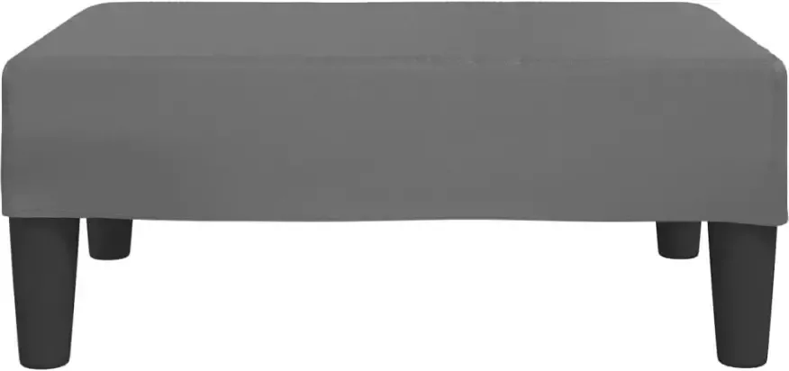 VIDAXL Voetenbank 78x56x32 cm kunstleer grijs