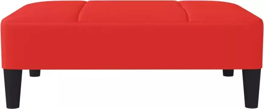 VIDAXL Voetenbank 78x56x32 cm kunstleer rood