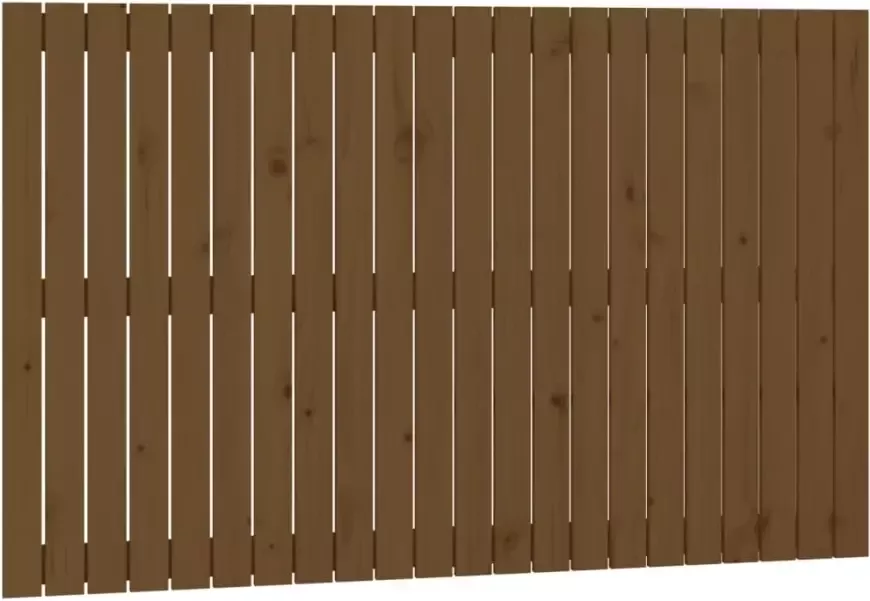 VIDAXL Wandhoofdbord 140x3x90 cm massief grenenhout honingbruin - Foto 2