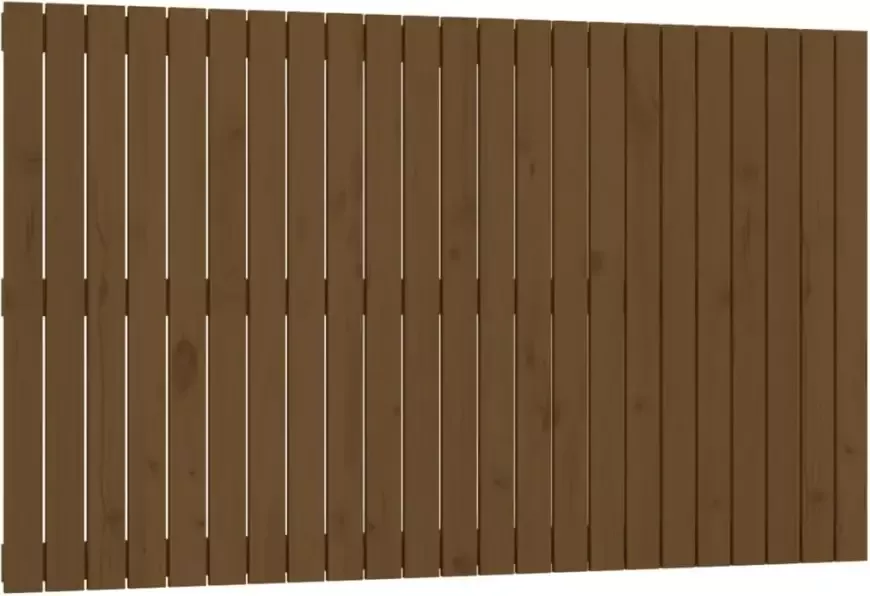 VIDAXL Wandhoofdbord 147x3x90 cm massief grenenhout honingbruin - Foto 2