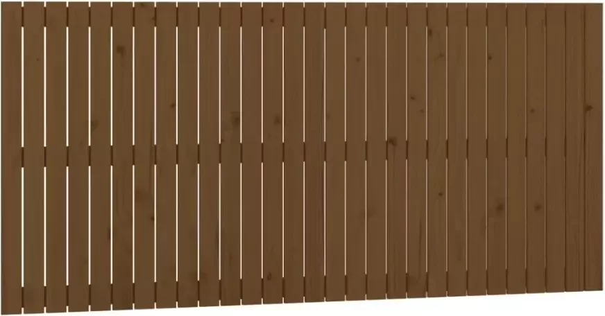 VIDAXL Wandhoofdbord 185x3x90 cm massief grenenhout honingbruin - Foto 2