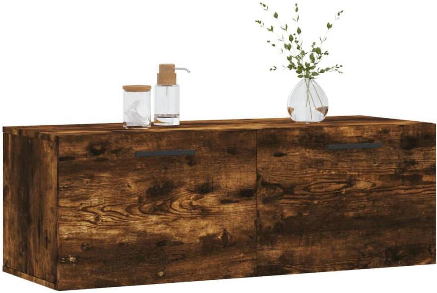 VidaXL -Wandkast-100x36 5x35-cm-bewerkt-hout-gerookt-eikenkleurig - Foto 4