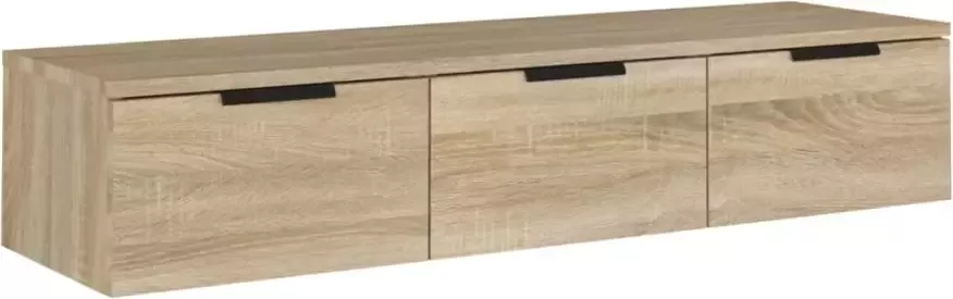 VIDAXL Wandkast 102x30x20 cm bewerkt hout sonoma eikenkleurig - Foto 5