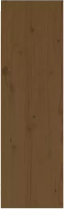 VIDAXL Wandkast 30x30x100 cm massief grenenhout honingbruin - Foto 4