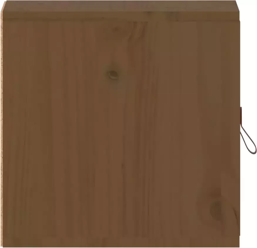 VIDAXL Wandkast 31 5x30x30 cm massief grenenhout honingbruin - Foto 4