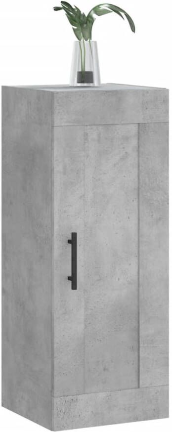 VidaXL -Wandkast-34 5x34x90-cm-bewerkt-hout-betongrijs - Foto 6