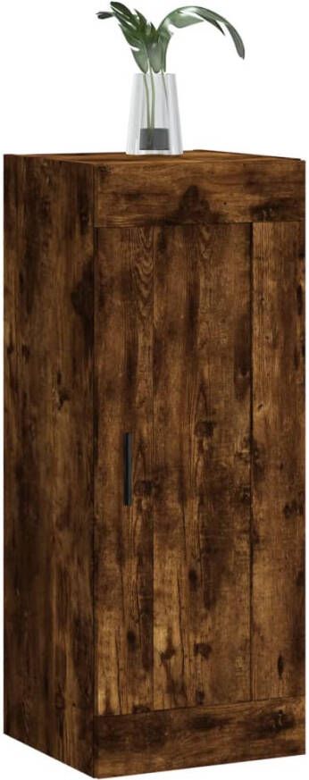 VidaXL -Wandkast-34 5x34x90-cm-bewerkt-hout-gerookt-eikenkleurig - Foto 6