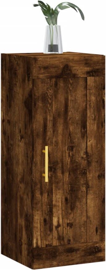 VidaXL -Wandkast-34 5x34x90-cm-bewerkt-hout-gerookt-eikenkleurig - Foto 6