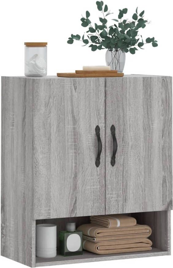 VidaXL -Wandkast-60x31x70-cm-bewerkt-hout-grijs-sonoma-eikenkleurig - Foto 6