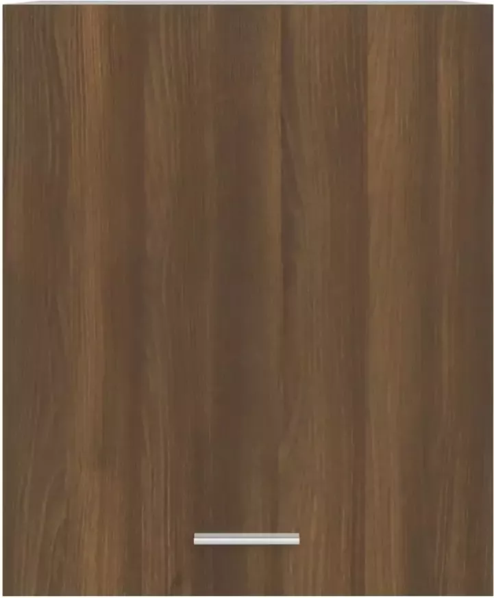 VIDAXL Wandkast hangend 50x31x60 cm bewerkt hout bruineikenkleurig